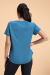 Zelocity Quick Dry Relaxed Top - Saxony Blue — thumbnail 3
